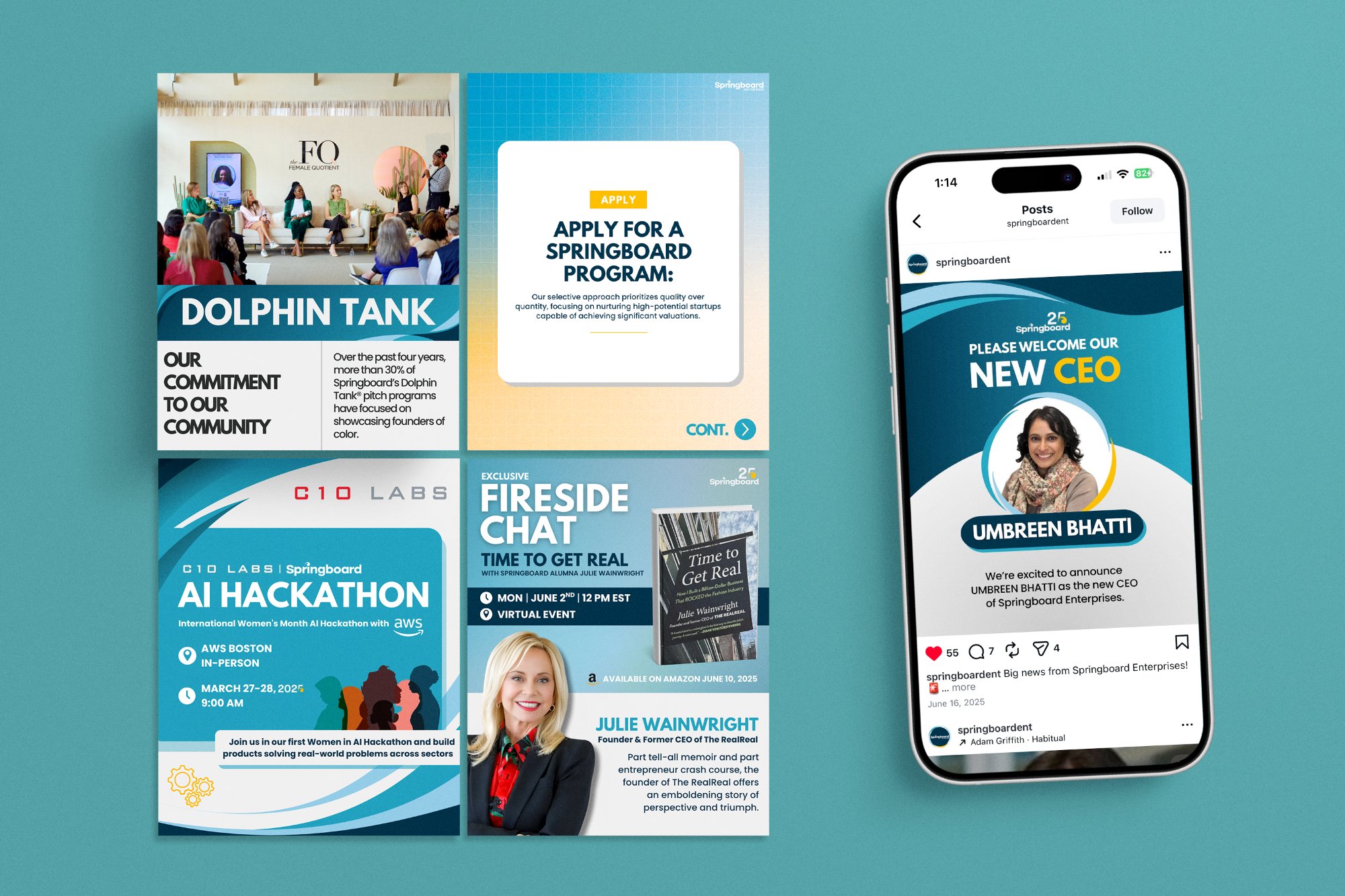 Springboard social media mockup