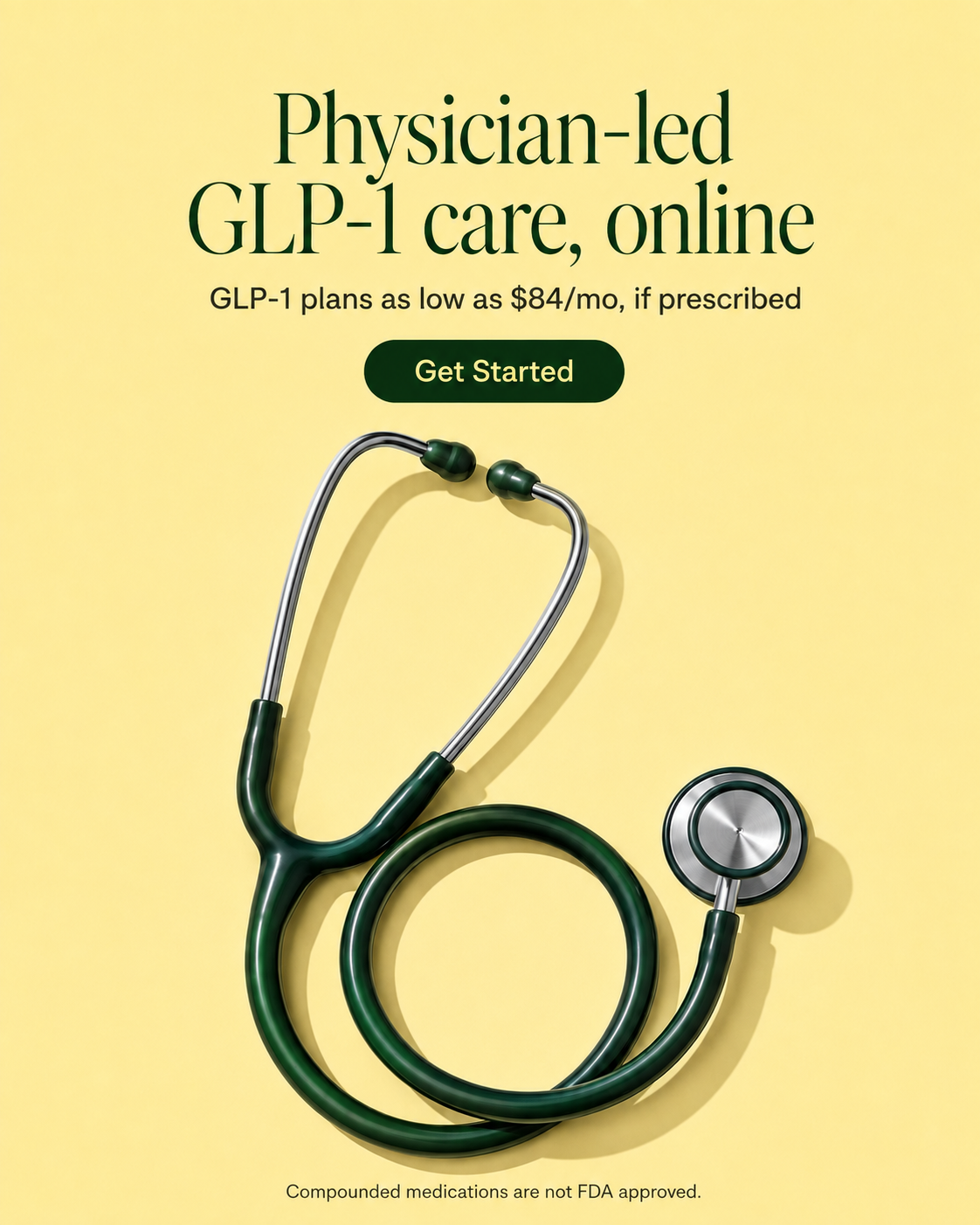 YourEra Meta ad: Physician-led GLP-1 care, online