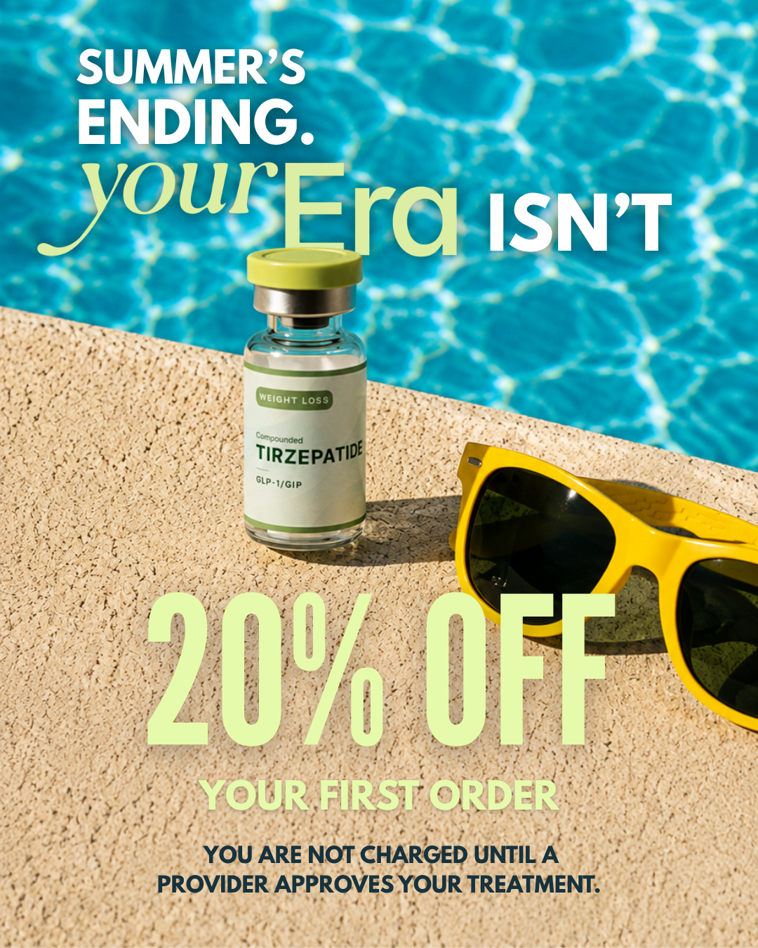 YourEra Meta ad: Summer's ending, yourEra isn't, 20% off first order