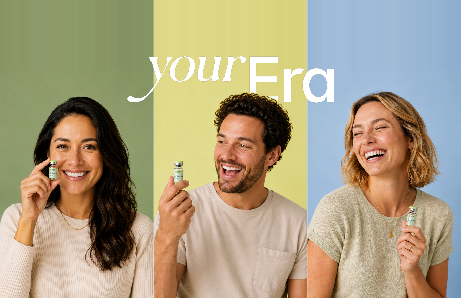 YourEra brand campaign photography with yourEra wordmark