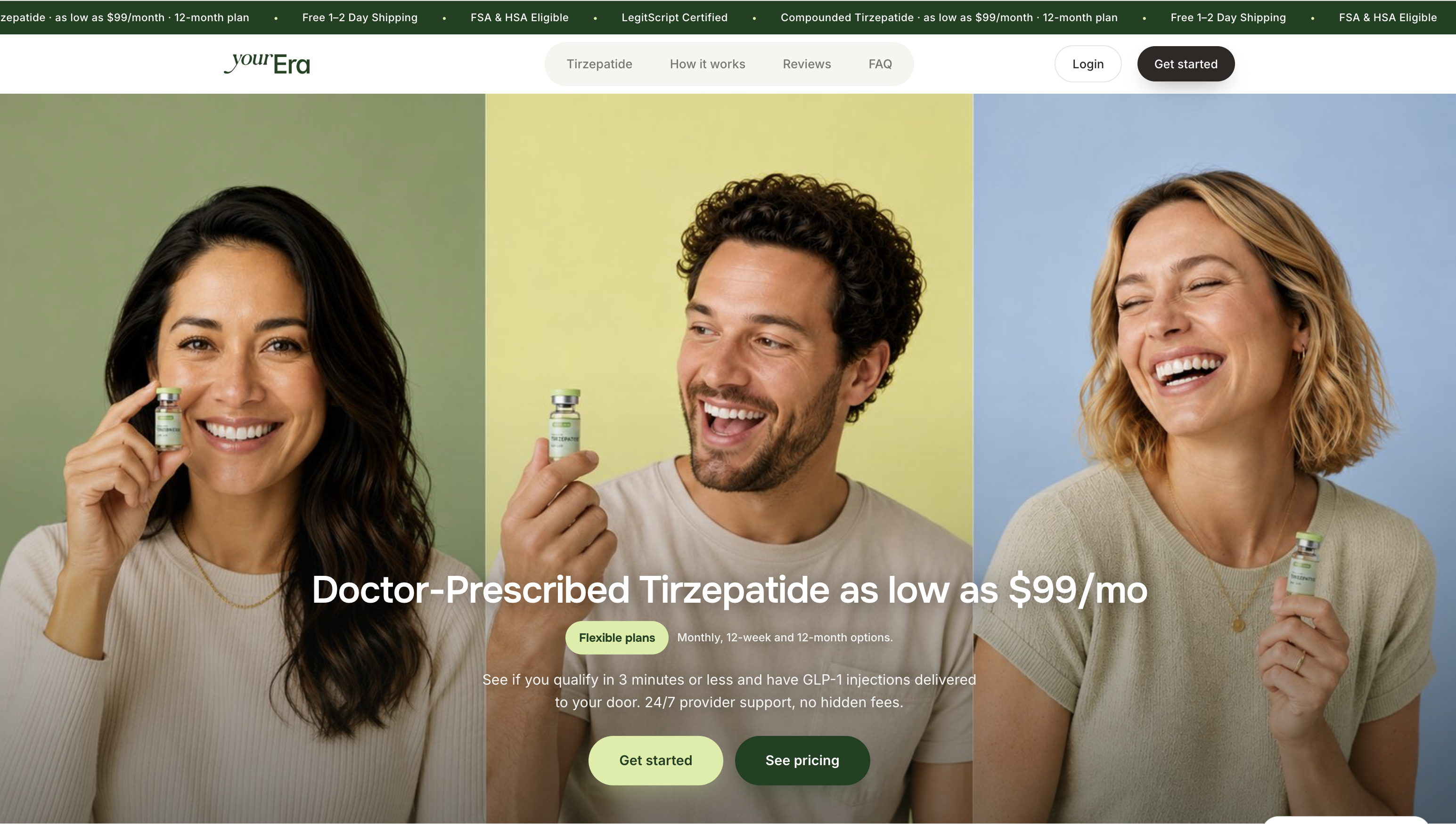 YourEra paid offer landing page