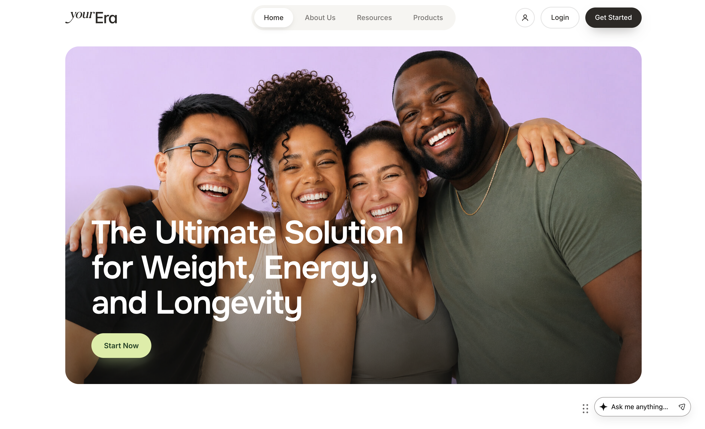 YourEra website product catalog section